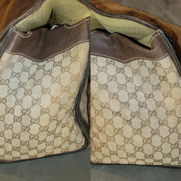 Gucci GG Boston weekender LARGE Carryall travel luggage Vintage Authentic Rare - Picture 9 of 14